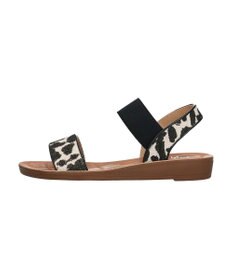 Green Parks ・ｒｉｃｈ　ｂｌｕｅ　雑材ゴムストラップサンダル