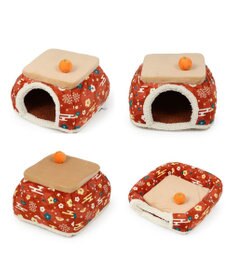 PET PARADISE ペットパラダイス こたつハウス 《お花柄》 小型犬 40cm