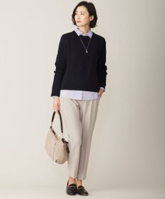 J.PRESS LADIES L 【WEB限定カラーあり・洗える】CLEAR COTTON BLEND サイドスリット ニット