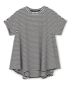 UNFILO 【一部店舗限定カラー】BEAUTY FORM-T フレアTシャツ ボーダー