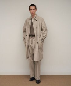 ATON LIGHT TC GABARDINE | ウォッシュトレンチコート - UNISEX