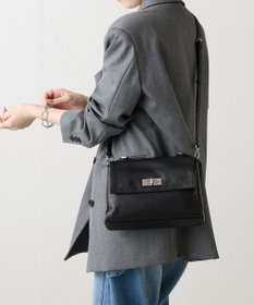 russet ソフトレザーフラップミニトートバッグ(CE-1674)