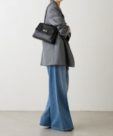 russet ソフトレザーフラップミニトートバッグ(CE-1674)