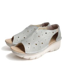 Pointer 本革 超軽量厚底パンチングサンダル