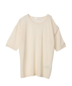 Green Parks 透かし編み肩あきニットプルオーバー