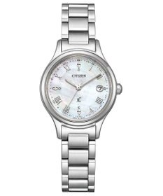 CITIZEN 【電池交換不要の電波時計】白蝶貝文字板が美しいシンプルでクリーンなウオッチ