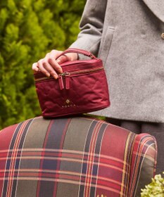 TOCCA 【撥水】CHECKER CLOVER VANITY ヴァニティバッグ