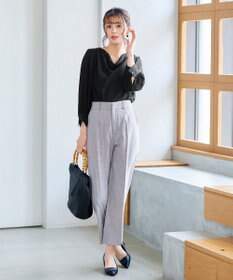 Tiaclasse L 【洗える】胸元ドレープブラウス