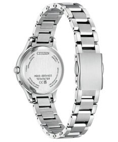 CITIZEN 【電池交換不要の電波時計】白蝶貝文字板が美しいシンプルでクリーンなウオッチ