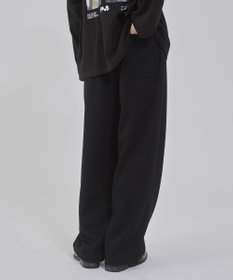 WEGO 【ウエストゴム/MLサイズ展開/ユニセックス着用ITEM】ボンディングワイドスウェットパンツ
