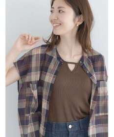 Te chichi 【接触冷感】前後2WAYデザインネックタンクトップ