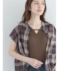 Te chichi 【接触冷感】前後2WAYデザインネックタンクトップ