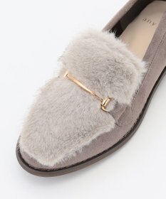 ANY SIS 【23.0cm~24.5cm】フェイクファーメタル モカシン