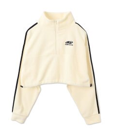 WEGO ハーフジップフリースショートプルオーバー