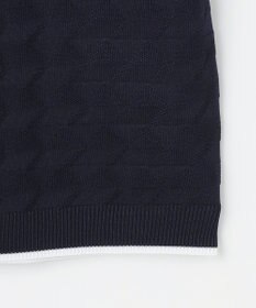 23区GOLF 【WOMEN】フラッグジャガードニットポロシャツ ストレッチ 半袖