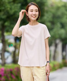 UNFILO BEAUTY FORM ロゴ刺繍フレンチスリーブTシャツ