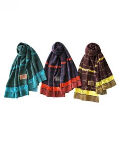 nitorito 【UNISEX】stamp チェック柄 3WAY ストール