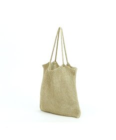 UNBILLION カシュカシュ cachecache / ラメ糸編みトートバッグ