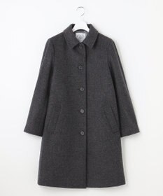 J.PRESS LADIES L ショートビーバー ステンカラーコート
