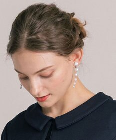 TOCCA LONG PEARL CLOVER EARRINGS イヤリング