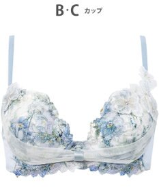 WACOAL ブラジャー 【リボンブラ 胸もとフィットながもち】 きれいな谷間をメイク 動いても谷間をキープ Gカップまで対応 大きいサイズ レディース BXB490 /ワコール