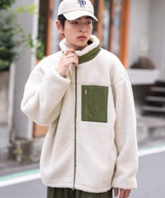 WEGO 【2025年秋冬新作アイテム/ユニセックス着用ITEM/SMLサイズ展開】ボアブルゾン