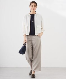 J.PRESS LADIES L 【WEB限定・洗える】ボイルドワッシャー ブルゾン