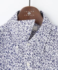 JOSEPH ABBOUD 【吸水速乾/イージーケア】シャンブレープリント ジャージ シャツ