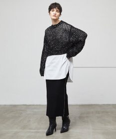 BEIGE， 【洗える】LAURA / Iラインリブスカート