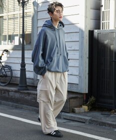 WEGO 【ウエストゴム/MLサイズ展開】イージーワイドカーゴスラックス