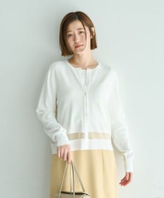 YECCA VECCA シアーMIXカーディガン