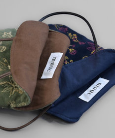 AND WOOL 花刺繍のminiバッグ