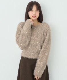 earth music&ecology ジャンボノットシャギーニットプルオーバー