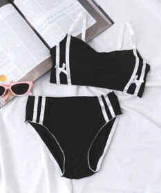 WEGO 【ブラトップ＆ショーツセット】Liliane　Ciel　サイドライン