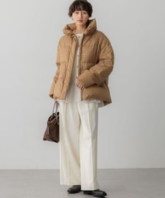 23区 L 【Oggi掲載】シレータフタ ハイネック ショート ダウンコート