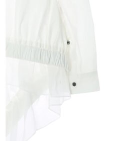 YECCA VECCA シアーMIXアシメシャツ