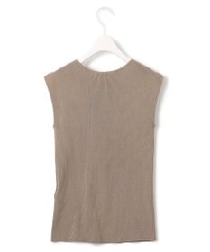 ICB L 【洗える】オーガニックコットンリブ ノースリーブニット