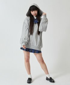 WEGO 【SCHOOLITEM】ルーズフィットジップパーカー