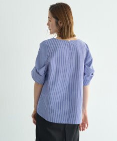 YECCA VECCA パールタックスリーブブラウス