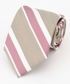 J.PRESS MEN 【LINEN MIX COLLECTION】レジメンタル ネクタイ