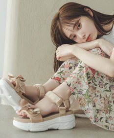 TOCCA RIBBON  SPORTS SANDALS サンダル ベージュ系