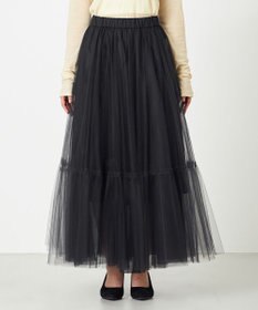 NAVE 【Nave・洗える】チュールフレアースカート