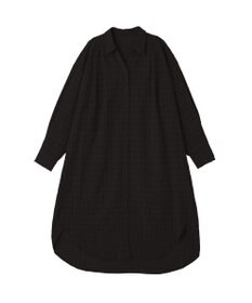 Green Parks シアーチェックシャツワンピース