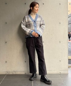 OP／FILA 【OP】ジャガードニットカーディガン