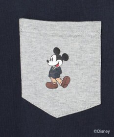 J.PRESS MEN 【DISNEY COLLECTION】【UNISEX】クレイジーパターンワンポイント Tシャツ / ミッキーマウス