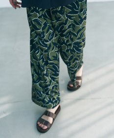 UNFILO 【ウエストゴム】プリント イージーパンツ