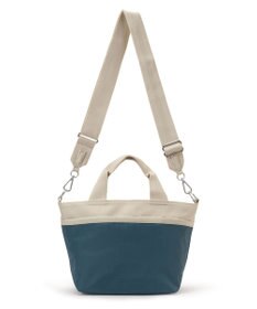 LeSportsac SMALL BUCKET TOTE/ブルーインディゴ/ベージュ