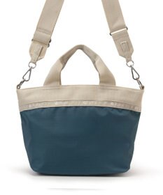 LeSportsac SMALL BUCKET TOTE/ブルーインディゴ/ベージュ