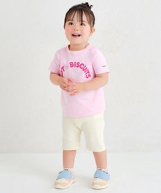 MIKI HOUSE HOT BISCUITS 【70-100cm】ロゴシリーズ 6分丈ハーフパンツ