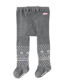 MIKI HOUSE HOT BISCUITS 【70-120cm】 雪の結晶柄 タイツ